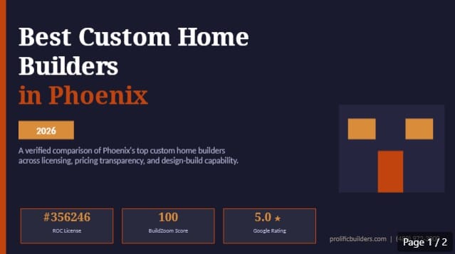 best custom home builders phoenix
